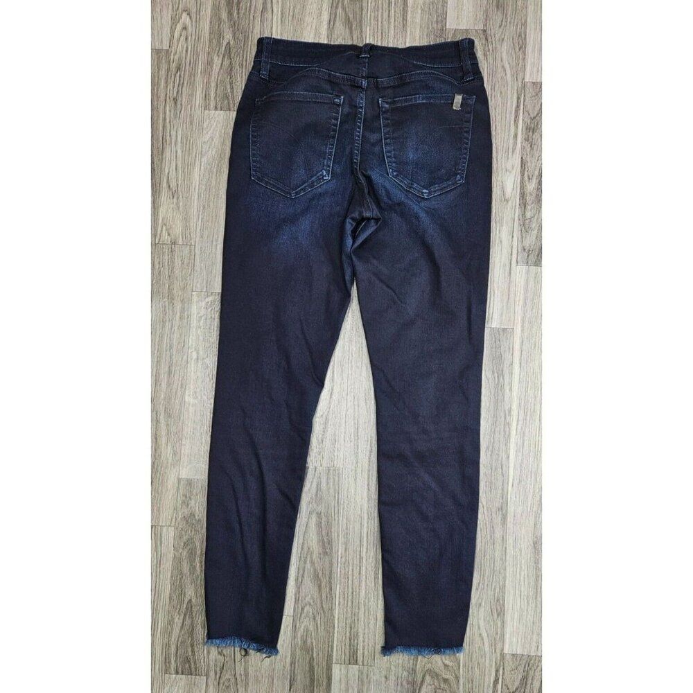 Joe's Womens Size 28 Whiskered Fringe Hem Pockets Denim Blue Jeans